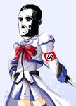  adolf_hitler lyrical_nanoha mahou_shoujo_lyrical_nanoha male_focus nazi non-web_source parody real_life solo swastika takamachi_nanoha third-party_edit white_devil world_war_ii 