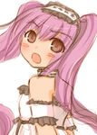  blush euryale fate/hollow_ataraxia fate/stay_night fate_(series) long_hair lowres minafuni purple_hair solo stheno twintails 