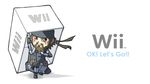  artist_request box cardboard_box chibi game_console male_focus metal_gear_(series) metal_gear_solid parody product_placement snake_box_sneak solid_snake solo wii 