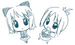  amamiya_manami artist_request bangs blue gakuen_utopia_manabi_straight! inamori_mika lowres monochrome multiple_girls 