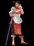  china_dress chinese_clothes chronicles_of_the_sword double_bun dress extra frills glasses hualin kawano_takuji maid pince-nez pose solo soulcalibur staff 