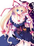  ai_takurou blonde_hair elbow_gloves gap gloves ribbon solo thighhighs touhou white_gloves yakumo_yukari 