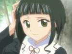  :3 black_hair gakuen_alice green_eyes screencap shouda_sumire solo 