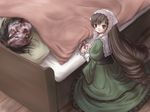  1girl bad_end corpse death guro heterochromia long_hair maggot rotting rozen_maiden sakurada_jun suiseiseki very_long_hair what yuyuzuki_(yume_usagi) 