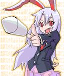  animal_ears bunny_ears lowres md5_mismatch missile mosuke0079 oekaki reisen_udongein_inaba solo suppository touhou 