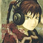  abe_yoshitoshi album_cover cover headphones ran_(texhnolyze) red_hair scan solo texhnolyze twintails 