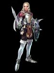  abelia_schillfelt armor blonde_hair blue_eyes boots cape chronicles_of_the_sword drill_hair extra kawano_takuji lowres official_art pose shield solo soulcalibur soulcalibur_iii sword thigh_boots thighhighs weapon 