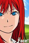  aozaki_aoko bad_anatomy bliss_(image) blue_eyes closed_mouth cpu_(hexivision) face red_hair solo tsukihime vector_trace 