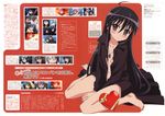  3girls alastor_(shakugan_no_shana) animage artist_request black_hair highres jewelry legs multiple_girls ogata_matake pendant sakai_yuuji scan shakugan_no_shana shana tsundere wilhelmina_carmel 