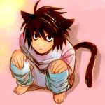 animal_ears artist_request bags_under_eyes cat_ears death_note l_(death_note) lowres male_focus solo 