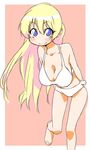  bikini blonde_hair blue_eyes breasts full_body large_breasts long_hair mikami_komata older pani_poni_dash! rebecca_miyamoto solo swimsuit very_long_hair 