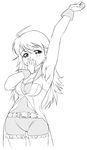 cool_&amp;_sexy_(idolmaster) face greyscale hands hoshii_miki idolmaster idolmaster_(classic) idolmaster_1 long_hair monochrome solo yamaguchi_homupe yawning 