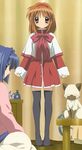  alternate_costume cat highres kanon minase_nayuki miniskirt multiple_girls piro red_skirt school_uniform screencap skirt thighhighs tsukimiya_ayu zettai_ryouiki 