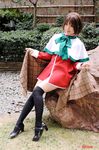  cosplay kanon kipi-san misaka_shiori photo real_life red_skirt skirt solo thighhighs 