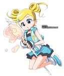  blonde_hair bubble_blowing goutokuji_miyako onija_tarou powerpuff_girls_z rolling_bubbles sketch solo watermark web_address 