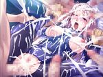  1girl 6+boys blush breasts bukkake censored cum cum_everywhere cum_explosion game_cg gangbang group_sex huge_breasts huge_penis iris_rebel lilith-soft multiple_boys open_mouth overflow penis pussy sex shoukokijo_iris solo_focus soukou_kijo_iris torn_clothes vaginal 