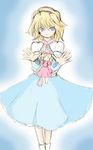  216 alice_margatroid blonde_hair blue_dress doll dress short_hair solo touhou 