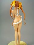  ass barefoot bikini bikini_pull butt_crack figure from_behind hair_ribbon kunugi_ayano long_hair orange_hair photo pia_carrot_(series) pia_carrot_e_youkoso!!_g.o. ribbon side-tie_bikini solo swimsuit twintails untying very_long_hair white_bikini 