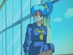  blue_hair botan botan_(yu_yu_hakusho) school_uniform yu_yu_hakusho 