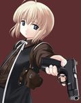  aida_yuu blonde_hair cz-75 gun gunslinger_girl handgun holding holding_gun holding_weapon holster pistol rico_(gunslinger_girl) shoulder_holster solo weapon 