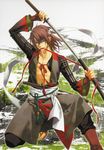  armor hakuouki hakuouki_shinsengumi_kitan highres male male_focus okita_souji okita_souji_(hakuouki) samurai sword weapon 