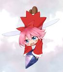  blue_eyes blush crystal fairy kirby kirby_(series) nintendo pink_hair punk_hair ribbon_(kirby) wings 