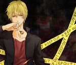  blonde_hair durarara! heiwajima_shizuo male short_hair yellow_eyes 