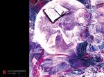  alice_margatroid blonde_hair book capelet cis_(carcharias) corset dress eyelashes flying_paper frills gathers hairband highres lace light_particles lips mirror paper pose purple reflection ribbon short_hair short_sleeves solo touhou 