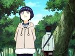  1girl aburame_shino forest hyuuga_hinata naruto naruto_(series) nature screencap 