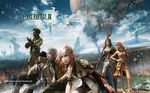  clouds final_fantasy final_fantasy_xiii hope_estheim landscape lightning oerba_dia_vanille oerba_yun_fang sazh_katzroy sky snow_villiers 