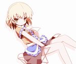  blonde_hair machily mizuhashi_parsee short_hair skirt touhou white yellow_eyes 