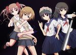  misaka_mikoto saten_ruiko shirai_kuroko to_aru_kagaku_no_railgun uiharu_kazari 