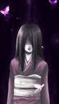  bad_id bad_pixiv_id black_hair bug butterfly fatal_frame fatal_frame_2 insect japanese_clothes kimono kiryuu_akane ky long_hair no_eyes solo tears 