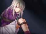  bad_id bad_pixiv_id bdsm bondage bound fate/stay_night fate_(series) hitoha illyasviel_von_einzbern long_hair red_eyes rope skirt solo tied_up white_hair 