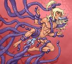  anal_penetration balls blonde_hair cutter elf elfquest erection hair long_hair male nipples nude oral penetration penis pointy_ears ponytail solo tentacle tentacle_on_male tentacles tentacles_on_male unknown_artist wolfrider 