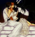  arrancar bleach dress dual_persona espada hollow inoue_orihime multiple_persona orange_hair resurreccion resurreccion:_segunda_etapa strapless strapless_dress ulquiorra_cifer ulquiorra_schiffer 