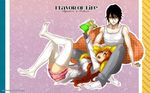  arrancar bleach blush couple espada footwear hollow inoue_orihime smile socks ulquiorra_cifer ulquiorra_schiffer 