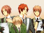  4boys axis_powers_hetalia england_(hetalia) male male_focus male_only multiple_boys north_ireland_(hetalia) scotland_(hetalia) scotland_(hetalia_ united_kingdom_(hetalia) wales_(hetalia) 