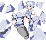  bow cirno hair_bow ice kinou_no_shika mary_janes shoes solo touhou 