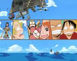  :o anime hat monkey_d_luffy nami nico_robin ocean oda_eiichiro one_piece roronoa_zoro sanji ship straw_hat surprised sweat tony_tony_chopper usopp what wtf 