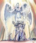  armor bad_id bad_pixiv_id blueman closed_eyes death elf highres pointy_ears priest_(warcraft) silver_hair spirit_of_redemption staff warcraft wings world_of_warcraft 