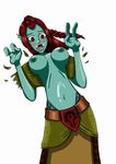  breasts highres horde shaman surprised troll warcraft wow 