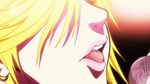  animated_gif blonde_hair earrings gif jewelry licking_lips lip_licking lips lipstick lowres makeup microphone nail nail_polish nails panty_&amp;_stocking_with_garterbelt panty_(character) panty_(psg) ring tongue tongue_out 