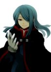  bad_id bad_pixiv_id banned_artist blue_hair cloak dark_persona gloves hair_over_one_eye harano inazuma_eleven inazuma_eleven_(series) kazemaru_ichirouta male_focus smile solo 