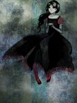 bad_id bad_pixiv_id black_dress black_hair dress long_hair rii_(thanatos_1615) rose_(the_path) solo the_path 