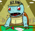  casino cigarette fangs gambling pokemon poker red_eyes saliva shocked slot_machines squirtle surprised turtle watch 