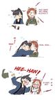  alcohol comic drunk english eyepatch fang highres japanese_clothes kimono military military_uniform minna-dietlinde_wilcke multiple_girls non-web_source sakamoto_mio strike_witches uniform world_witches_series you_gonna_get_raped yuri 