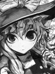  bad_id bad_pixiv_id bangs cong1991 greyscale highres kirisame_marisa monochrome solo touhou 