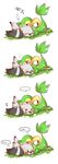  black comic long_image mamepato pidove pokemon pokemon_(game) pokemon_black_and_white pokemon_bw pokemon_comic snivy tall_image translation_request tsutarja white 