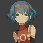  bad_id bad_pixiv_id blue_eyes blue_hair detached_sleeves eyewear_on_head glasses inazuma_eleven inazuma_eleven_(series) kurodeko otonashi_haruna solo tears 